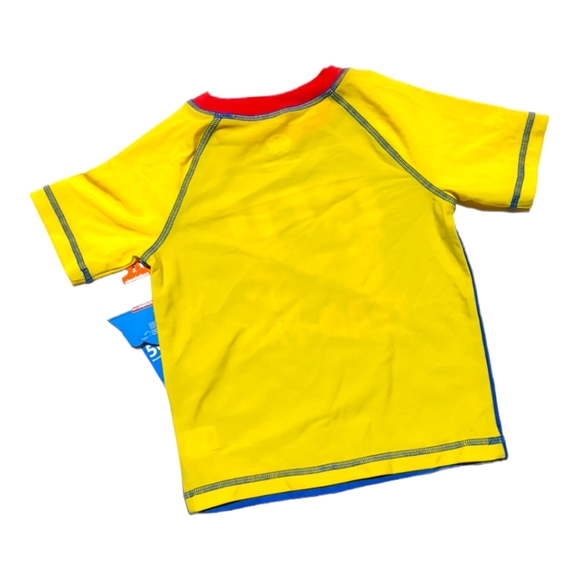 Nickelodeon Paw Patrol 3T "Go Team Paw" Blue/Yellow Rash Gaurd - Picture 3 of 6